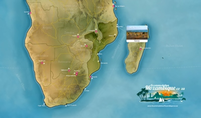 Southern Africa Map - Pemba, Mozambique