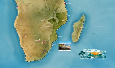 Southern Africa Map - Xai Xai, Mozambique