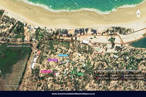 Barra Pescador Lodge Barra Map - Created by AccommodationMozambique.co.za