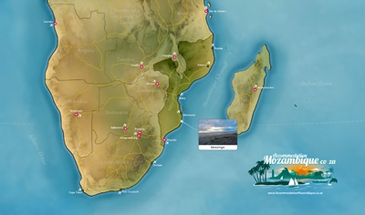 Southern Africa Map - Massinga, Mozambique