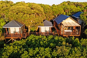 Treetop Haven Beach Villa 2025 Aerial Shot