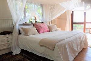 Main bedroom neat bed linen
