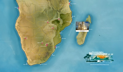 Southern Africa Map - Nampula, Mozambique