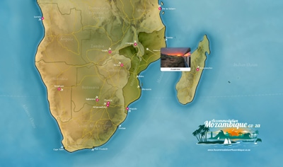 Southern Africa Map - Cuamba, Mozambique