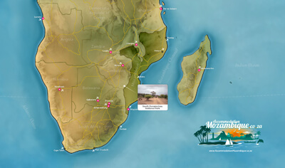 Southern Africa Map - South Gonarezhou National Park, Mozambique