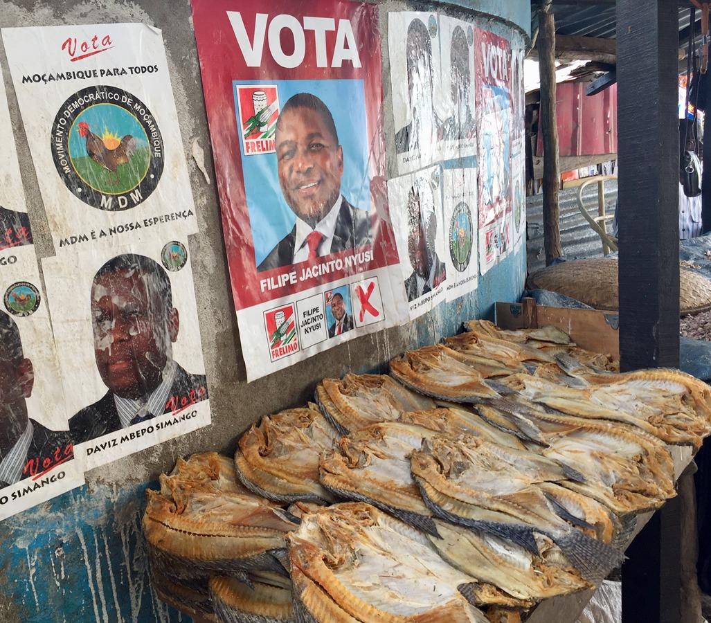 Butterflied and gutted fresh fish sold in the markets as well as strategic politics marketing